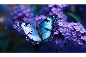 flower blue purple ai generated, a Background Photo by pikepicture