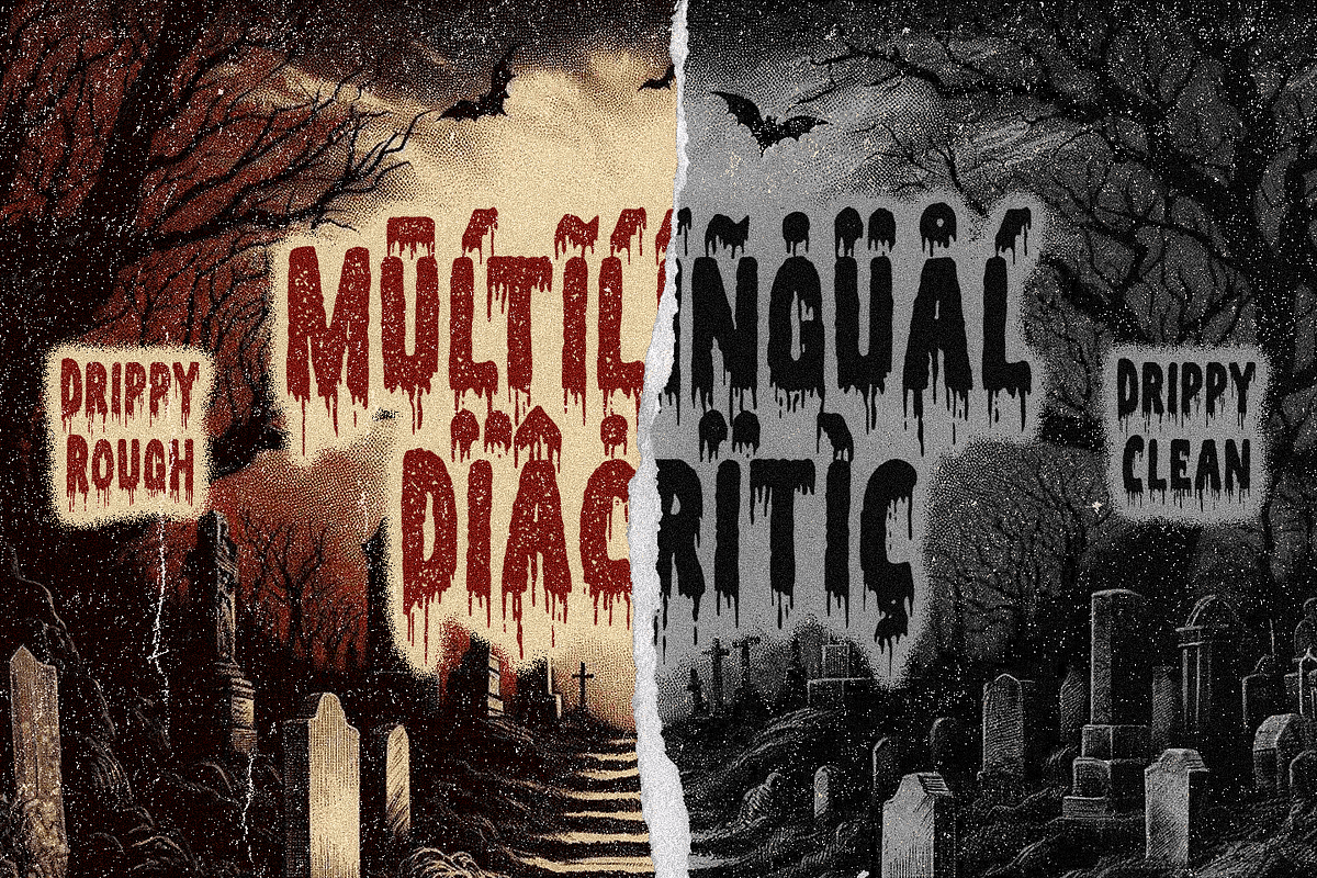 Wicked Destiny - Drippy Display Font, a Sans Serif Font by Subqi Std (Photo 7 of 10)