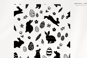 Easter Bunnies Cut File Svg Dxf Eps