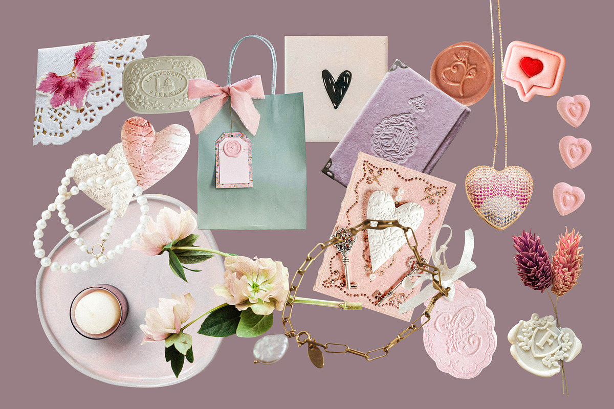Pearl & Lace: Romantic Collage Kit, an Object Graphic by Anzhelika (Photo 8 of 10)