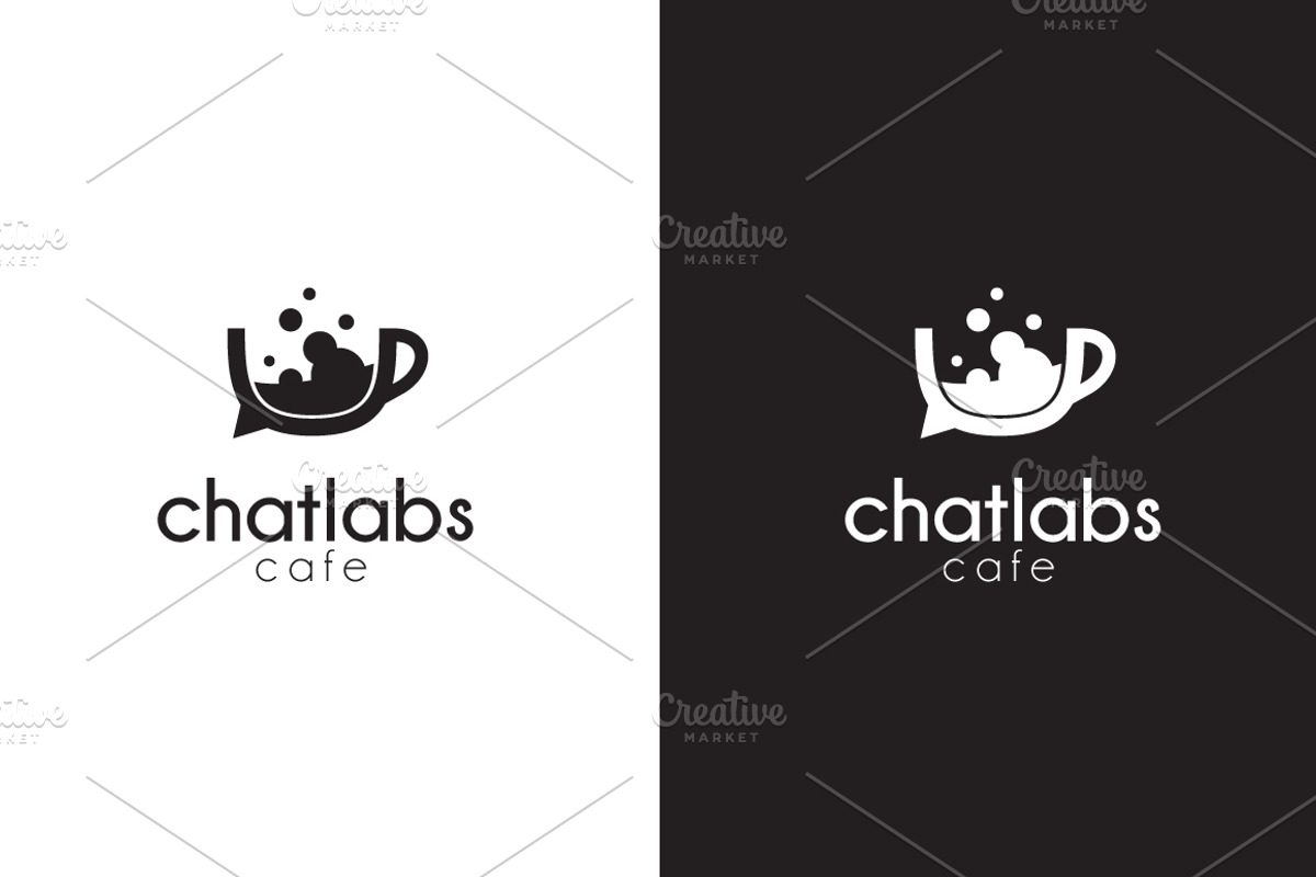 ChatLabs Cafe Logo, a Branding & Logo Template by Sahade Studio (Photo 4 of 5)