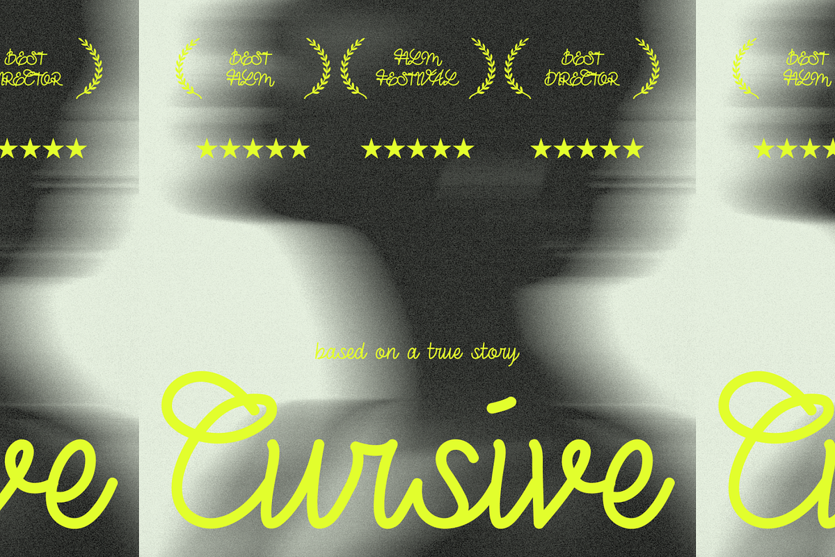 THE CURSIVE FONT, a Font by THE BOLD FONT. (Photo 4 of 9)
