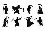 Grim Reaper Silhouette Pack, an Object Graphic by Artonix (Thumbnail 2 of 3)
