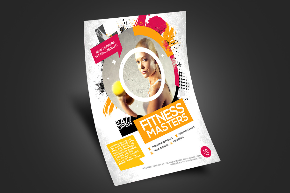 Fitness/Gym Business Promotion Flyer, a Flyer Template by Satgur Graphic Design (Photo 3 of 3)