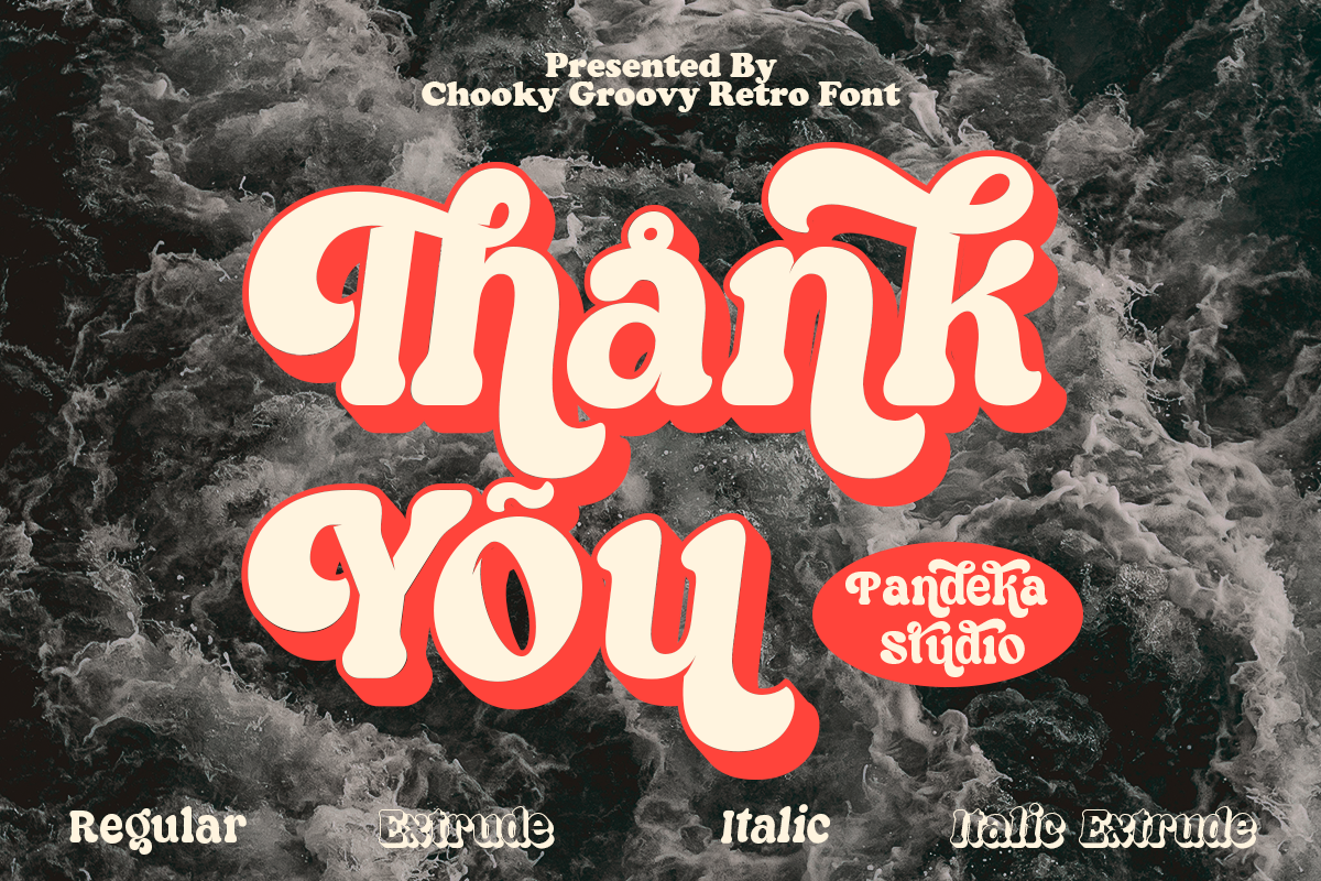 Thunky - Chunky Retro Typeface, a Serif Font by Pandeka Studio (Photo 13 of 13)