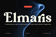 Elmaris, a Serif Font by Zafiratype (Thumbnail 1 of 15)