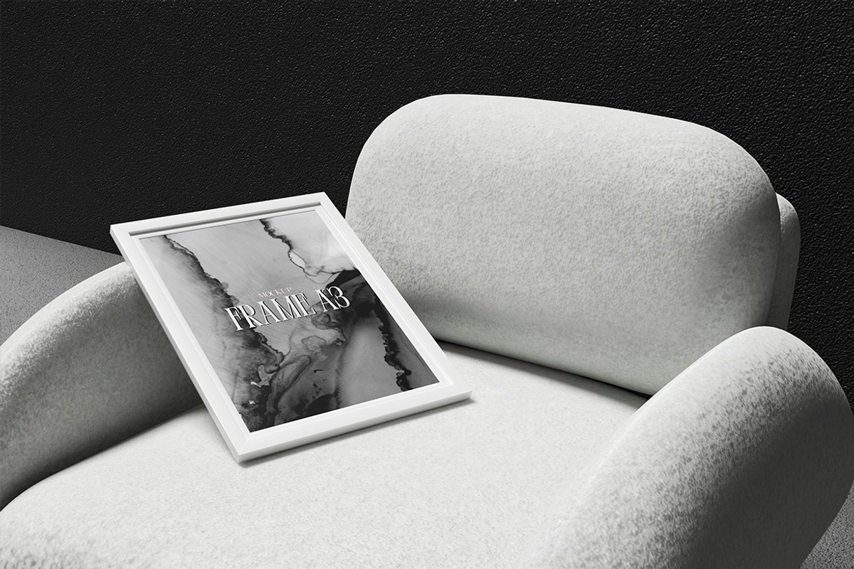 Frame A3 mockup, an Advertising Mockup by swsi-studio (Photo 3 of 5)