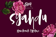 Syahdu Font, a Script Font by Kreasi Malam (Thumbnail 1 of 4)