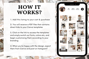 NEUTRAL Instagram Templates Bundle