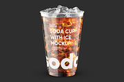 Soda Cup 500ml With Ice Mockup, a Cups & Container Mockup by BlackMockup (Thumbnail 6 of 14)