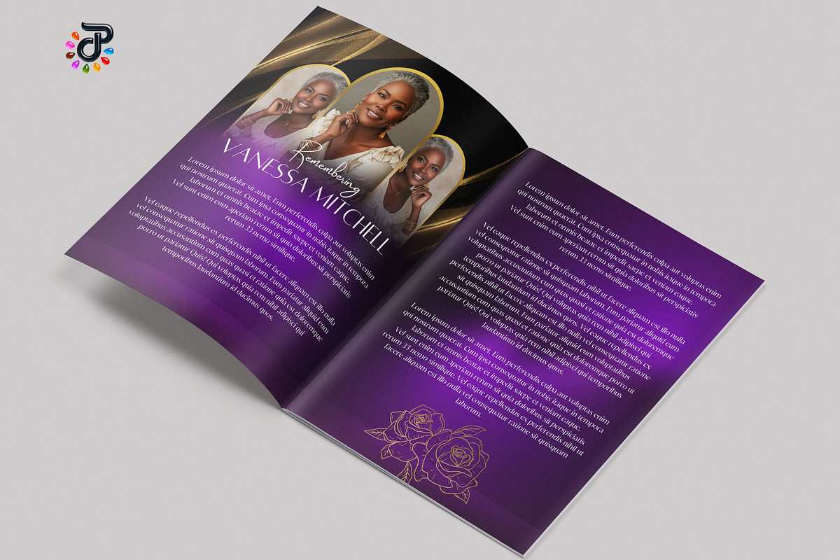 Elegant Canva Obituary Template, a Brochure Template by Protech Design ENT (Photo 6 of 9)
