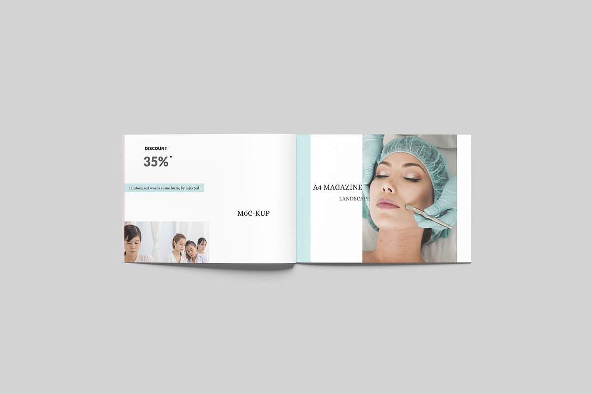 A4 Landscape Magazine Mockup, a Magazine Template by Difa Design (Photo 9 of 12)
