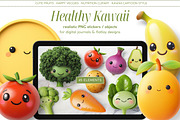 Healthy Kawaii Realistic PNG Objects, an Object Graphic by Iconogenic (Thumbnail 1 of 7)