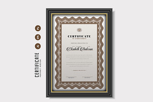 040. Trendy Certificate Template