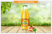 Juice Bottle Mockup, a Product Mockup by Plus Media (Thumbnail 3 of 6)