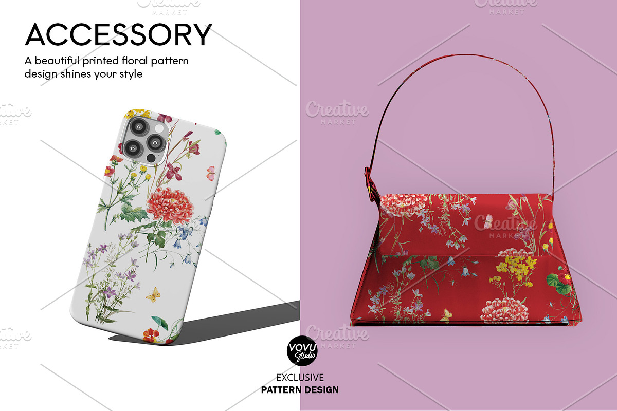 Wild floral Seamless Pattern Design, a Pattern Graphic by VOVU Studio (Photo 12 of 12)