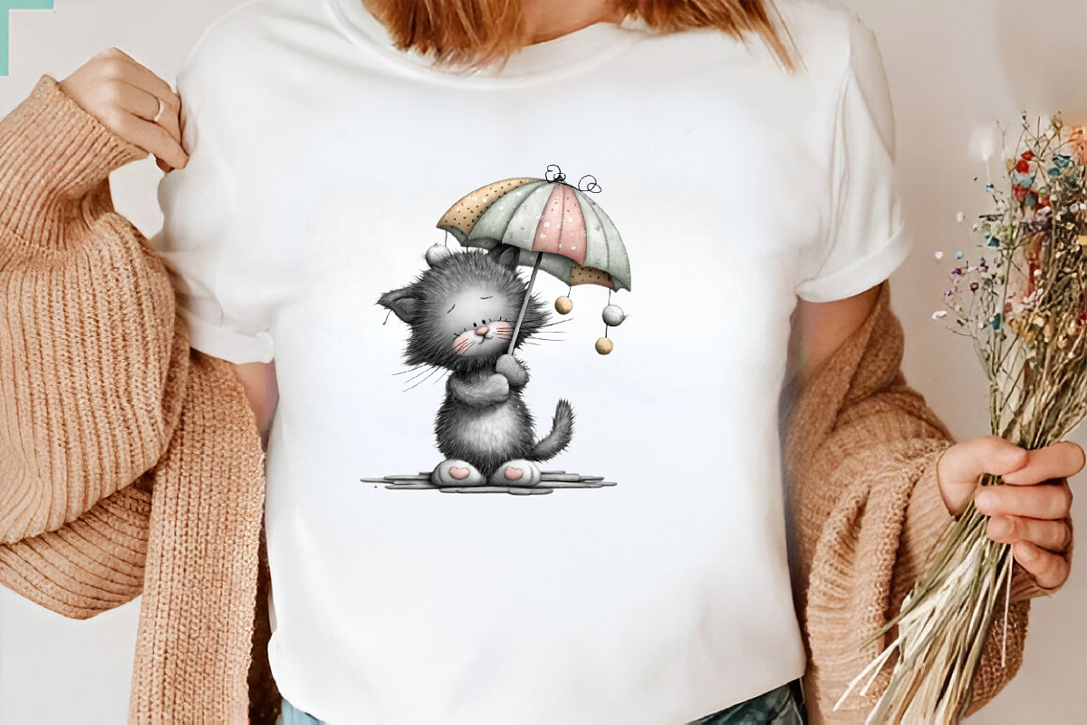 Gray Cat Clipart Bundle., an Illustration by SVGArt (Photo 6 of 9)