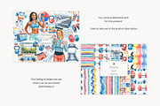 Fitness Girl Clipart Collection, a Sport Illustration by GlamArtZhanna (Thumbnail 2 of 8)
