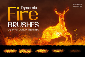 Dynamic Fire Photoshop Brushes