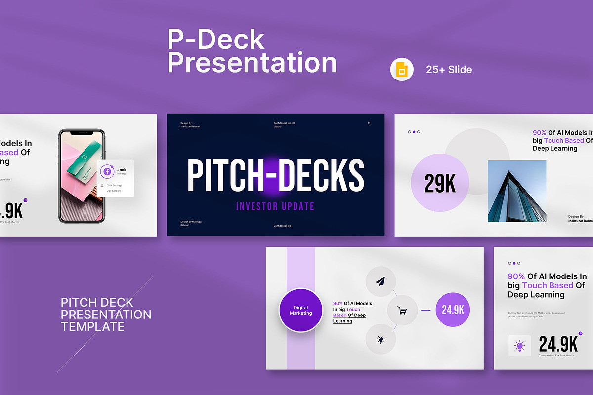 Investor Pitch Deck Presentation, a Presentation Template by KreateTribe (Photo 3 of 6)