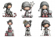 Whimsical Elf Clipart, an Illustration by Daily.Designs (Thumbnail 3 of 5)