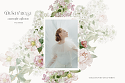 Dusty Rose fall watercolor flowers, a Decorative Illustration by Grace Noboa Illustrations (Thumbnail 2 of 10)