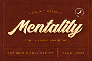 Mentality - Authentic Bold Script, a Script Font by Almarkhatype (Thumbnail 1 of 10)
