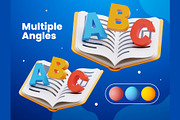 Education 3D Icons, an Object 3D Model by Rakata Studio (Thumbnail 4 of 7)