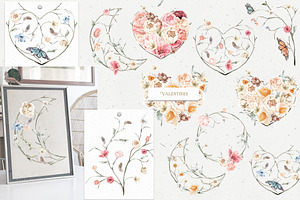 -20% Bloom Floral Watercolor Bundle