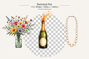 Vintage Botanical Wedding Clipart, an Illustration by Artnoy (Thumbnail 3 of 8)