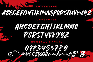 The Rocky Handbrush Typeface