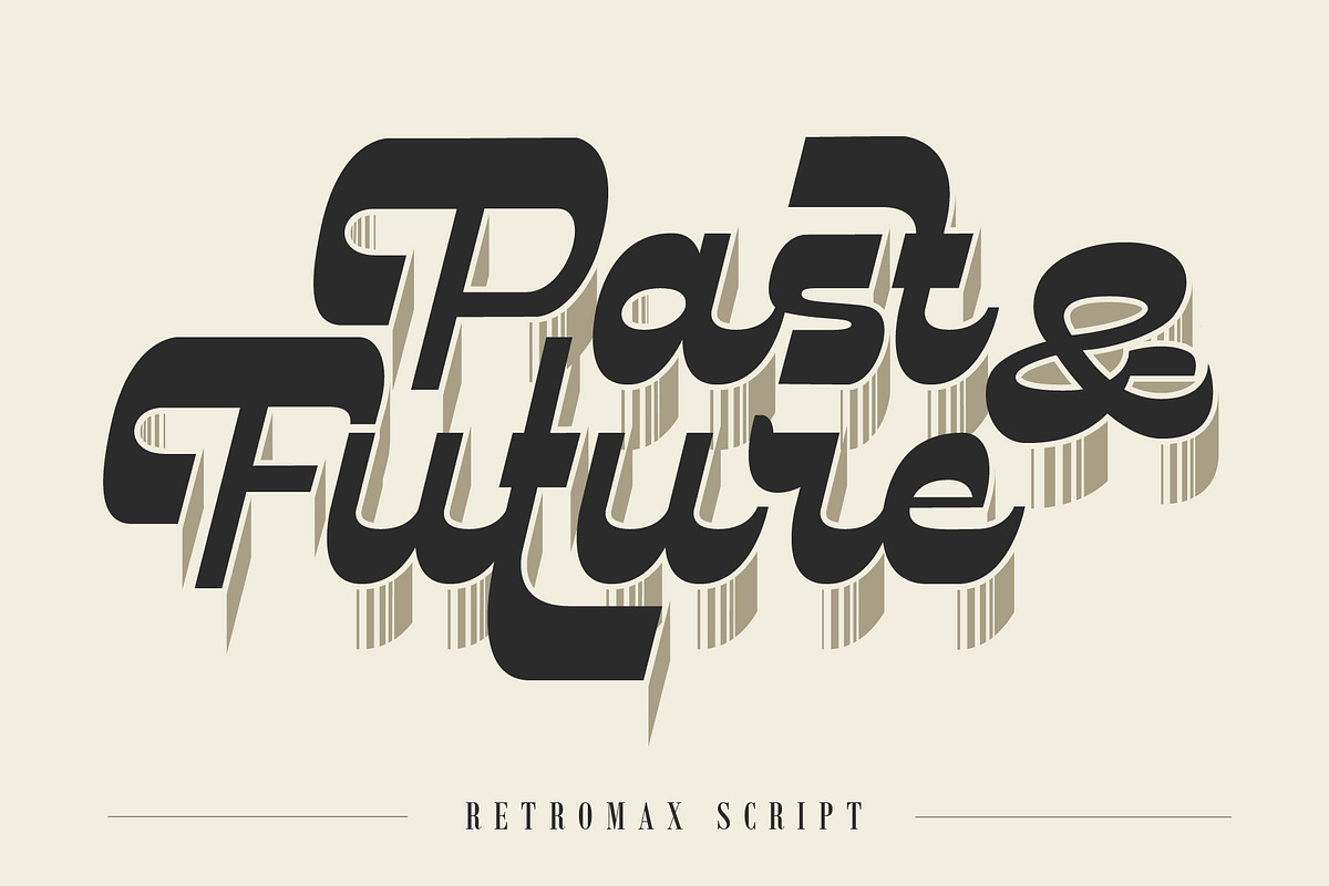 Retromax | Reverse Contrast Script, a Script Font by Debut Studio (Photo 10 of 18)