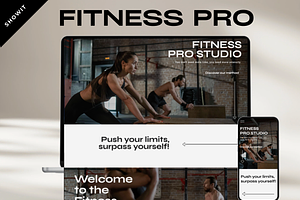 Showit Web Template I Fitness Pro, a Websites & App Template by YogaBizLab