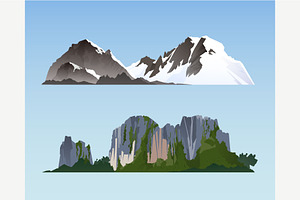 Vector Mountains Set