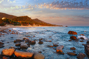 Beach sunset view (Greece, Lefkada)., a Nature Photo by YuriyB