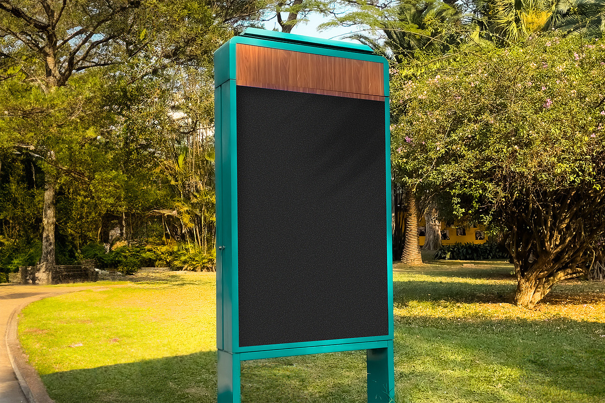 Digital Poster Mockup in Public Park, an Advertising Mockup by rodrigofkaminski (Photo 3 of 4)