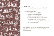Football Toile de Jouy, a Background Graphic by Hughes Studio (Thumbnail 7 of 8)