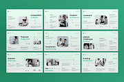 White Green Pitch Deck Google Slide, a Presentation Template by graphicook (Thumbnail 3 of 4)