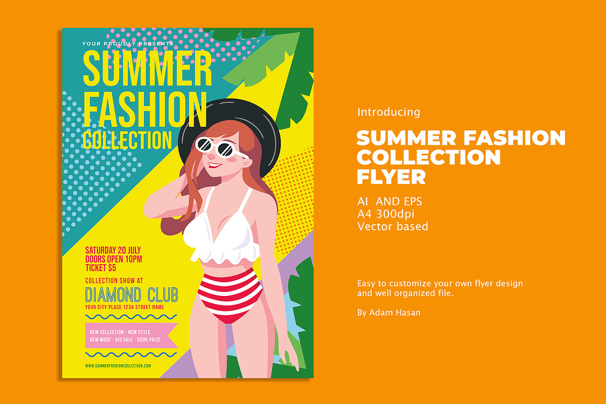 Summer Fashion Collection flyer, a Flyer Template by AdamHasan (Photo 1 of 3)