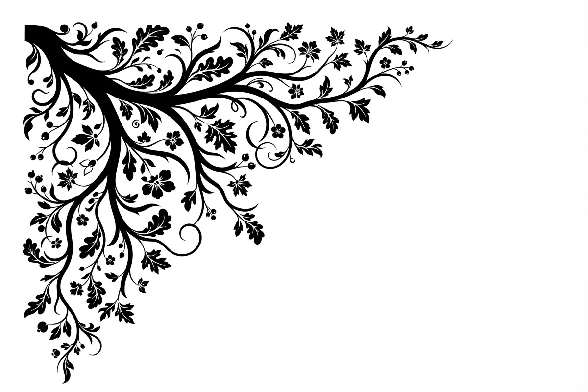 50 Tree Branch Corner Silhouette, a Decorative Illustration by Amazin_art (Photo 12 of 25)