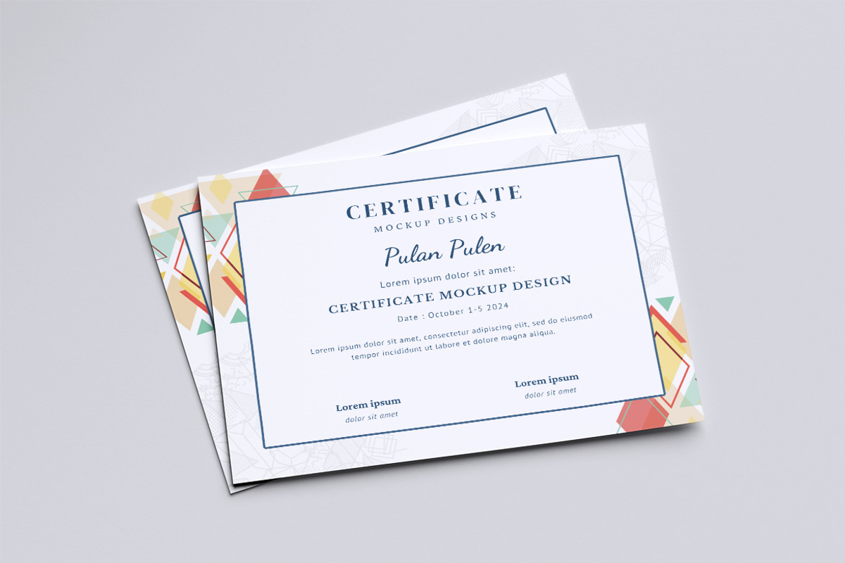 Certificate Mockup, a Flyer Template by graphicstory (Photo 6 of 11)