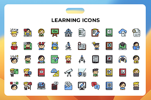 Learning Icons, an Icon by Wencory