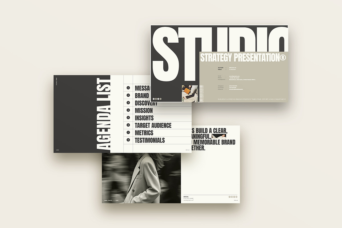 Brand Strategy Presentation Template, a Presentation Template by Studio Monova (Photo 8 of 15)