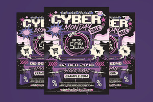 Cyber Monday Sale Flyer, a Flyer Template by Muhamad Iqbal hidayat