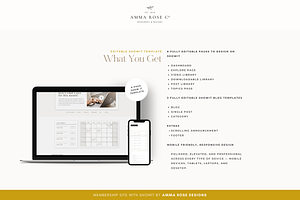 Showit Membership Website Template