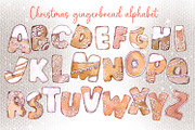 Christmas gingerbread alphabet, a Food Illustration by Shabbypie (Thumbnail 3 of 12)