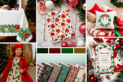 Whimsical Christmas Botanicals, a Seasonal Illustration by SunnJaneArt (Thumbnail 7 of 13)