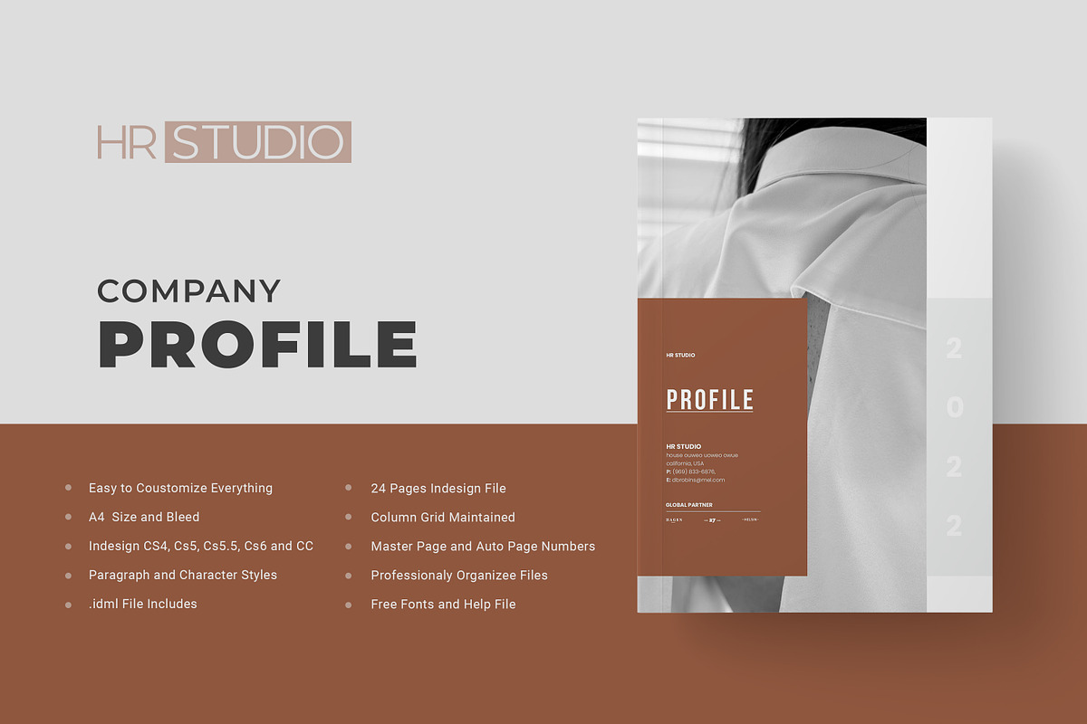 Company Profile Template, a Brochure Template by HR Studio (Photo 1 of 11)