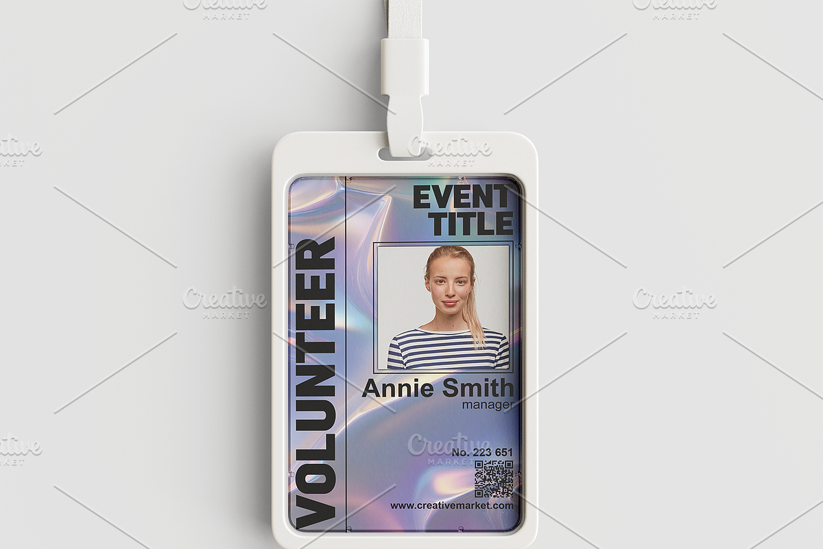 Simple ID Badge, a Card Template by Tzochko (Photo 1 of 6)