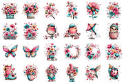 Whimsical Spring Clipart, an Illustration by designcity5 (Thumbnail 2 of 5)